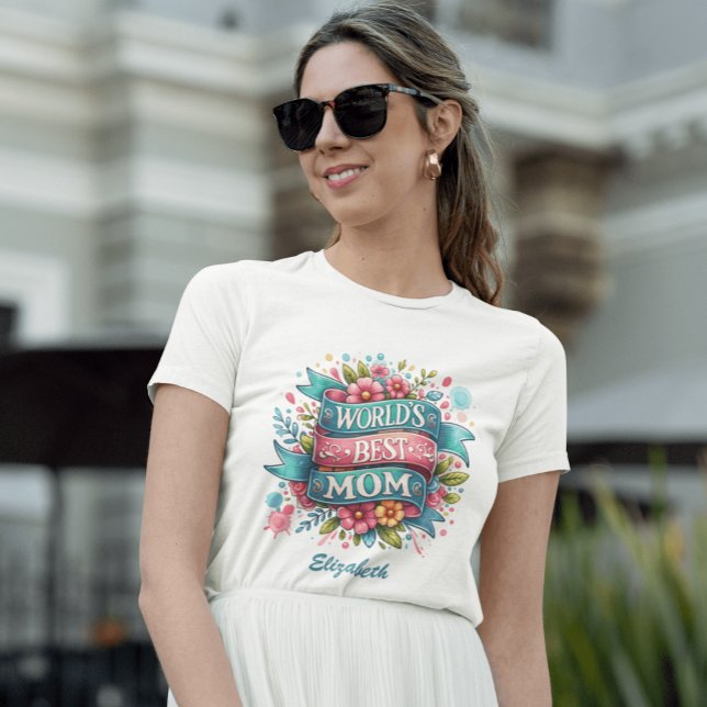Mother's Day Nature Lovers Floral Personalized T-Shirt (Creator Uploaded)