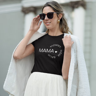 Mother's Day   New Mom   Mommy Bruh Black & White T-Shirt