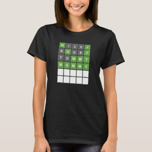 Mother's Day New Mom Of Baby Word Guessing Game 1 T-Shirt