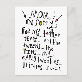 Mother's Day or Birthday Postcard