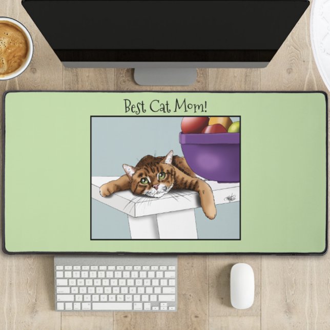  Mother's Day Orange Tabby Cat Desk Mat (Creator Uploaded)