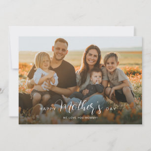 Mother's Day Overlay Script Photo Collage Card