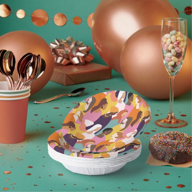 Mother's Day Paper Bowls Paper Plate (Multi)