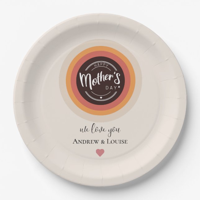 mother's day paper plate (Front)