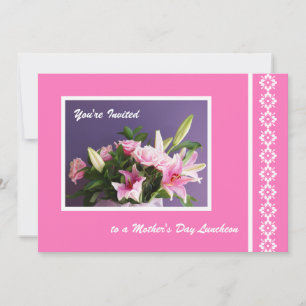 Mother's Day Party Invitation -- Bouquet for Mom