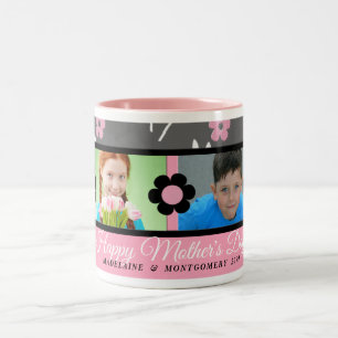 Mother's Day Personalized Photo Mug Pink
