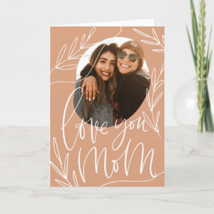 Mother's Day Photo Card Template. Love You Mom