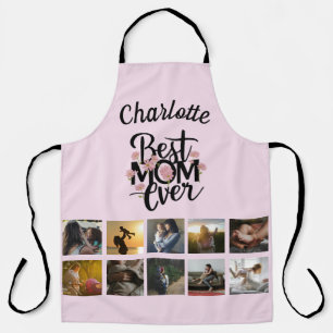 Mothers Day Photo Collage Best Mom Ever Keepsake Apron