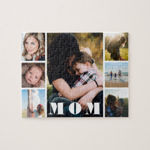 Mother's Day Photo Collage Mom Jigsaw Puzzle