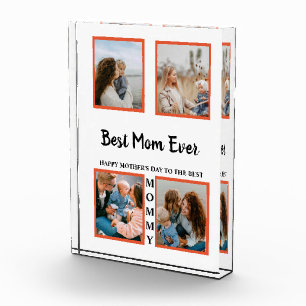 Mother's day photo display collage for mom block