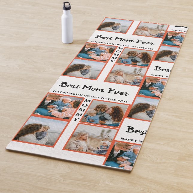 Mother's day photo display collage for mom yoga mat (In Situ)