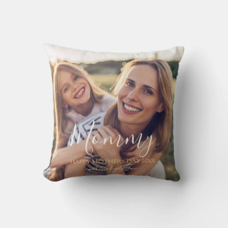 Mothers Day Photo Keepsake Throw Pillow