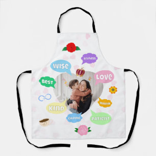 Mothers Day Photo Word Clouds Best Mom Mother Apron