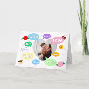 Mothers Day Photo Word Clouds Best Mom Mother Card