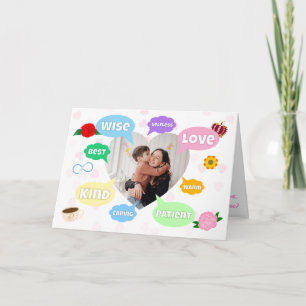 Mothers Day Photo Word Clouds Best Mom Mother Card