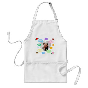 Mothers Day Photo Word Clouds Best Mom Mother Standard Apron