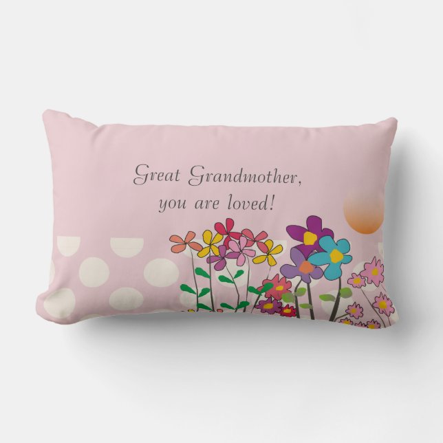 Mother's Day Pillow for Great Grandmother (Front)