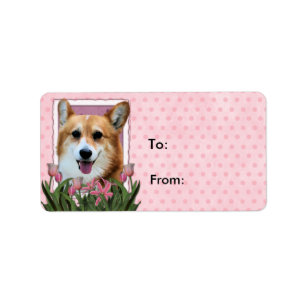 Mothers Day - Pink Tulips - Corgi - Owen Label