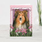 Mothers Day - Pink Tulips - Sheltie
