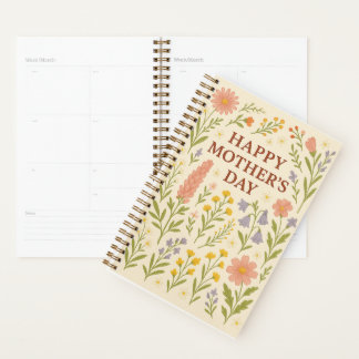 Mother's Day Planner – Mom and Daughter Hug Design