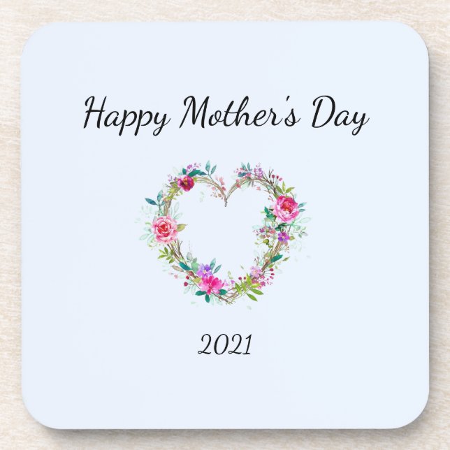 Mother's Day Plastic Coasters (Front)