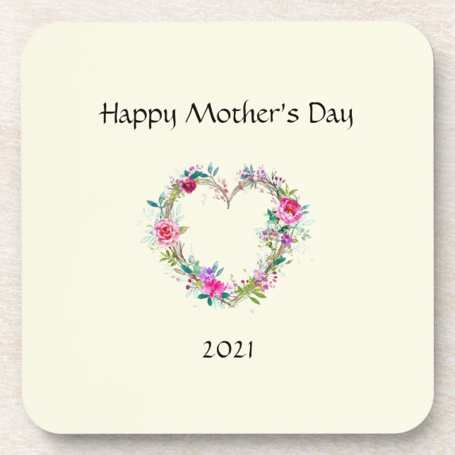 Mother's Day Plastic Coasters (Front)