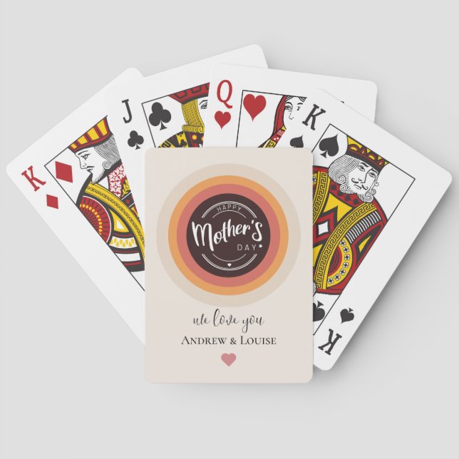 mother's day playing cards (Back)