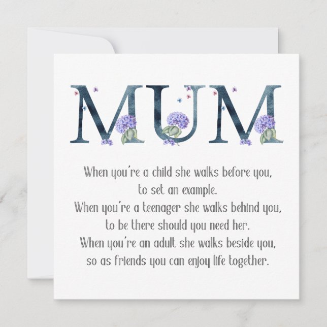 Mother's Day Poem Card (Front)