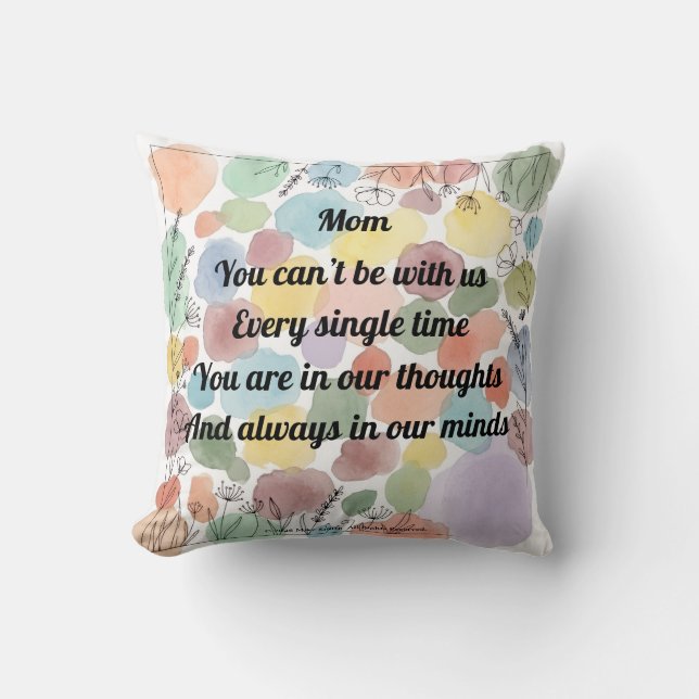 Mother's Day Poem Throw Pillow (Front)