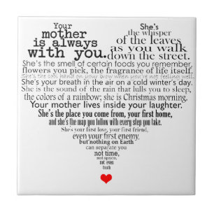 Mother's day poem tile