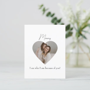 Mother's Day Postcard with Heart Photo