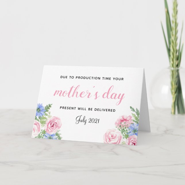 mothers day pregnancy announcement cute floral (Front)
