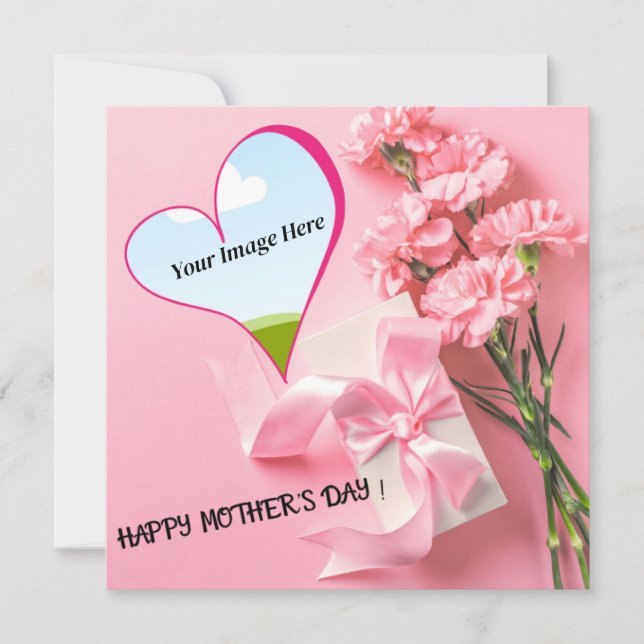 mother's day printable Personalized card (Front)