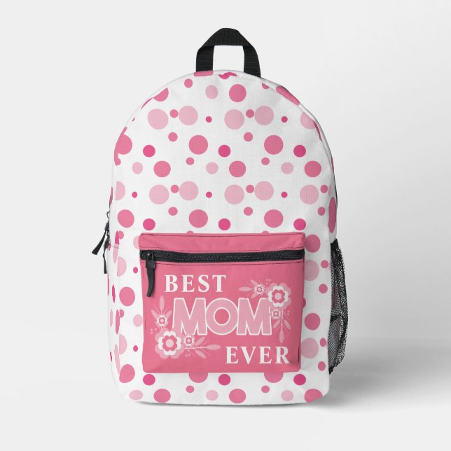 mother's day  printed backpack (Front)