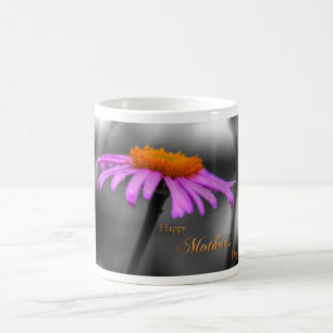 Mothers Day Purple and Orange Coneflower Coffee Mug