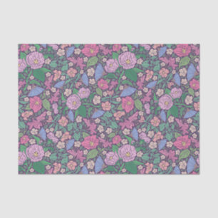 Mother's Day Purple Paper Fan Pink Fuschia Begonia