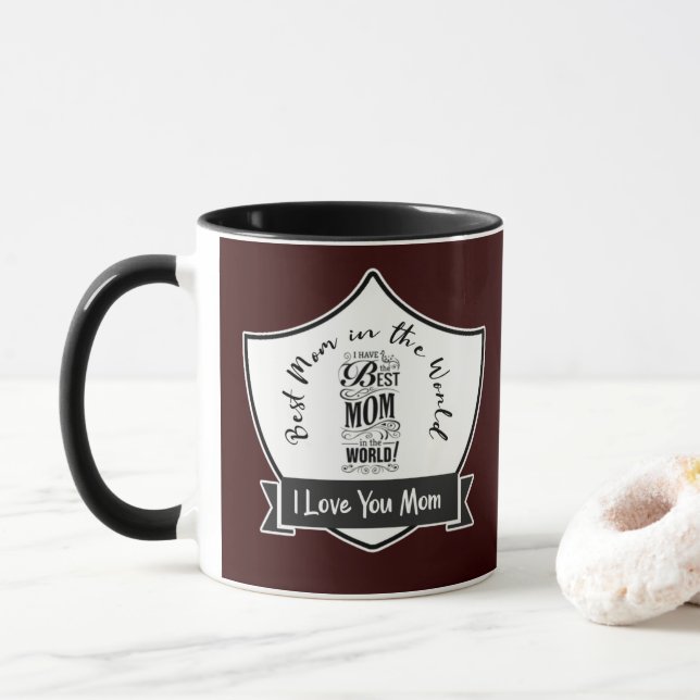 Mothers day quote I love you mom 29. Mug (With Donut)