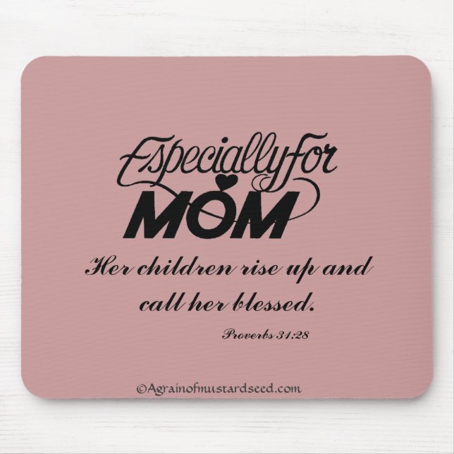Mother's Day Quotes Mouse Pad (Front)