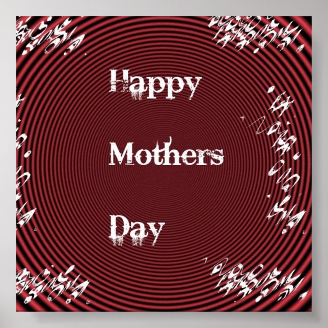 Mothers Day Red Poster (Front)