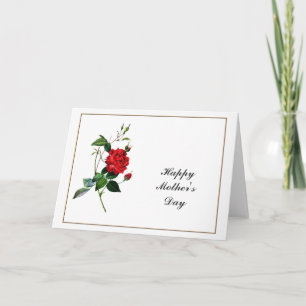Mother's Day Red Rose, Pierre Joseph Redouté Card