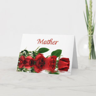 Mother's Day Red Roses Card