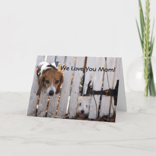Mother's Day Rescued Pups Card