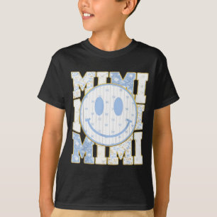 Mothers day retro mimi floral blue toile coquette T-Shirt