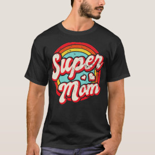 Mothers Day Retro Vintage Super Mom 60s 70s 80s 90 T-Shirt