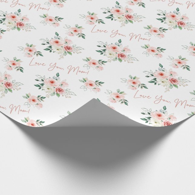 Mother's Day Rose Wrapping Paper Sheets (Corner)