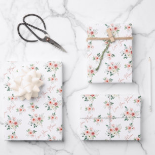 Mother's Day Rose Wrapping Paper Sheets 