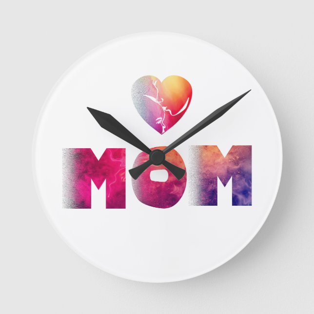 mothers day round clock (Front)