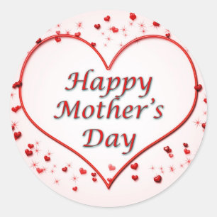 Mother's day Round Stickers