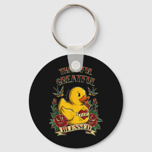 Mothers Day Rubber Duck Ducky American Traditional Keychain