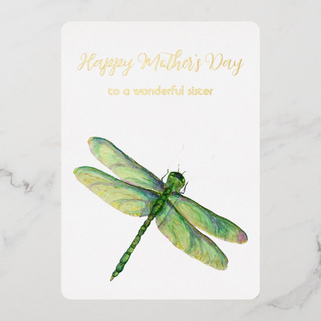 Mother's Day Sister Foil Holiday Card (Front)